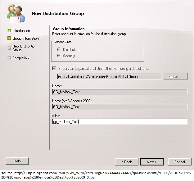 Distribution group