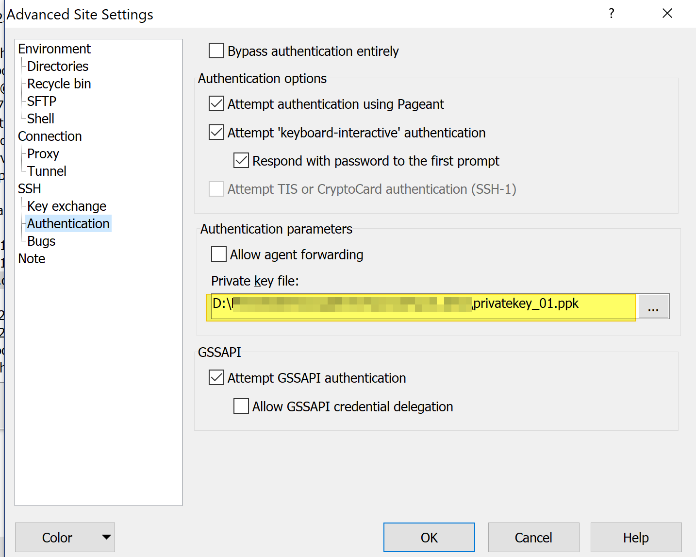 winscp public keys